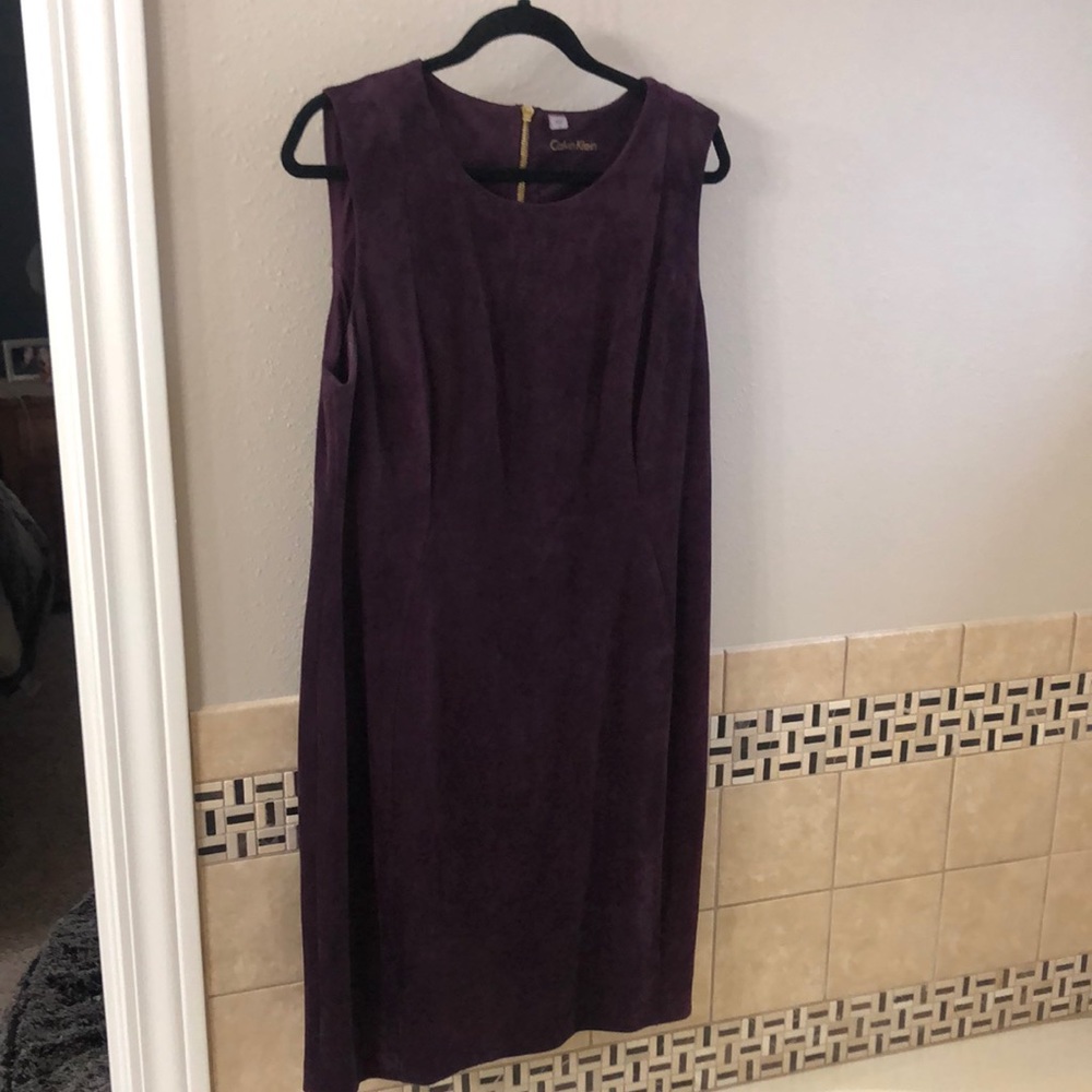 Calvin Klein suede dress